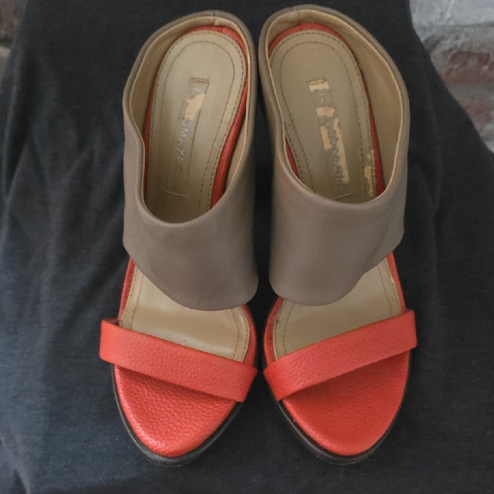 Stylish Coral and Taupe Women's Sandals - Picture 8 of 10